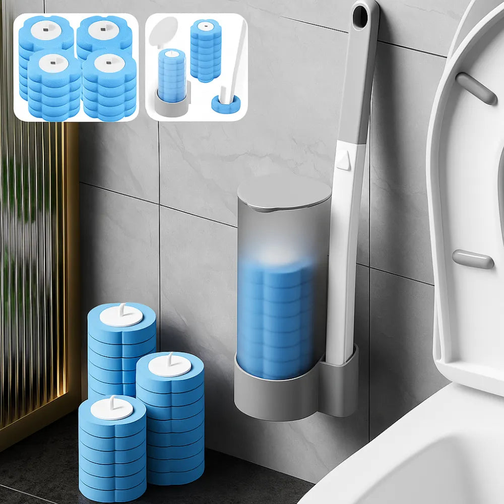FreshClean – Brosse de nettoyage WC + 8 Pastilles OFFERTES