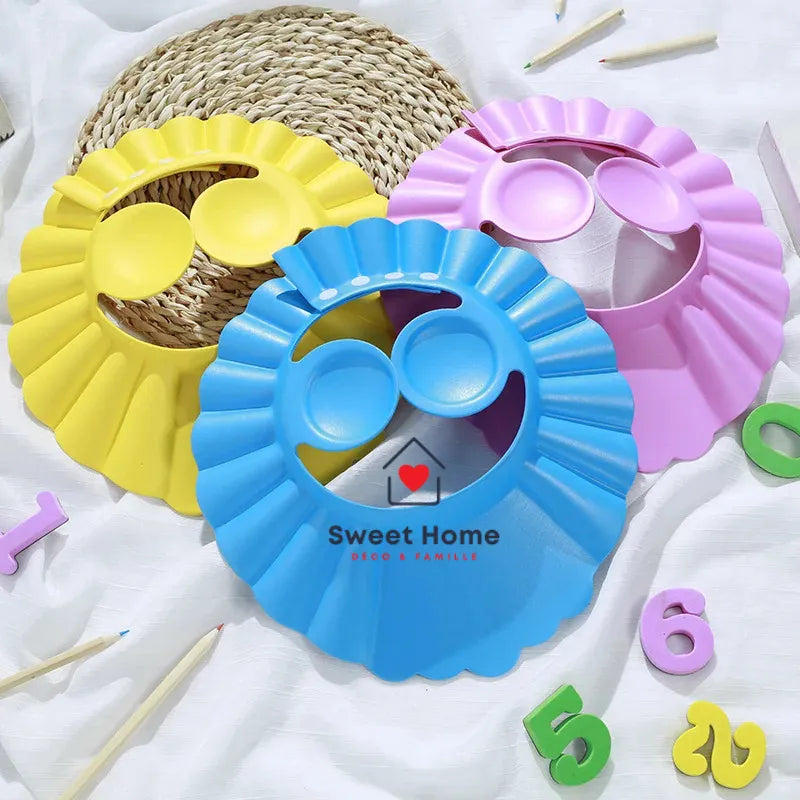 Casquette de Bain Bébé – Protection Yeux & Oreilles