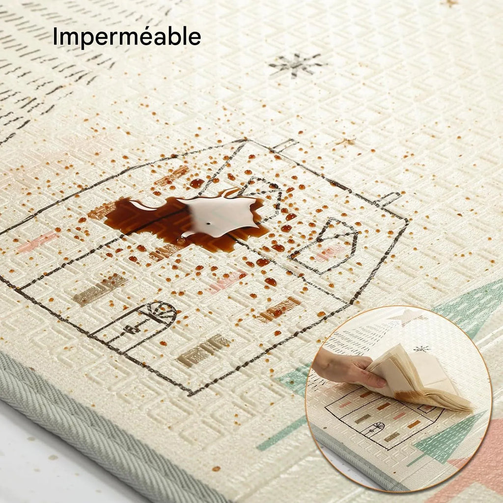 Tapis Anti-Choc - Double face - Pliable - 200x180x1cm