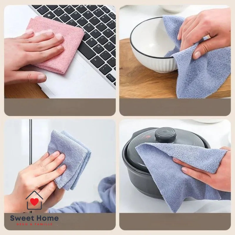 Pack de 20 Lingettes Microfibre