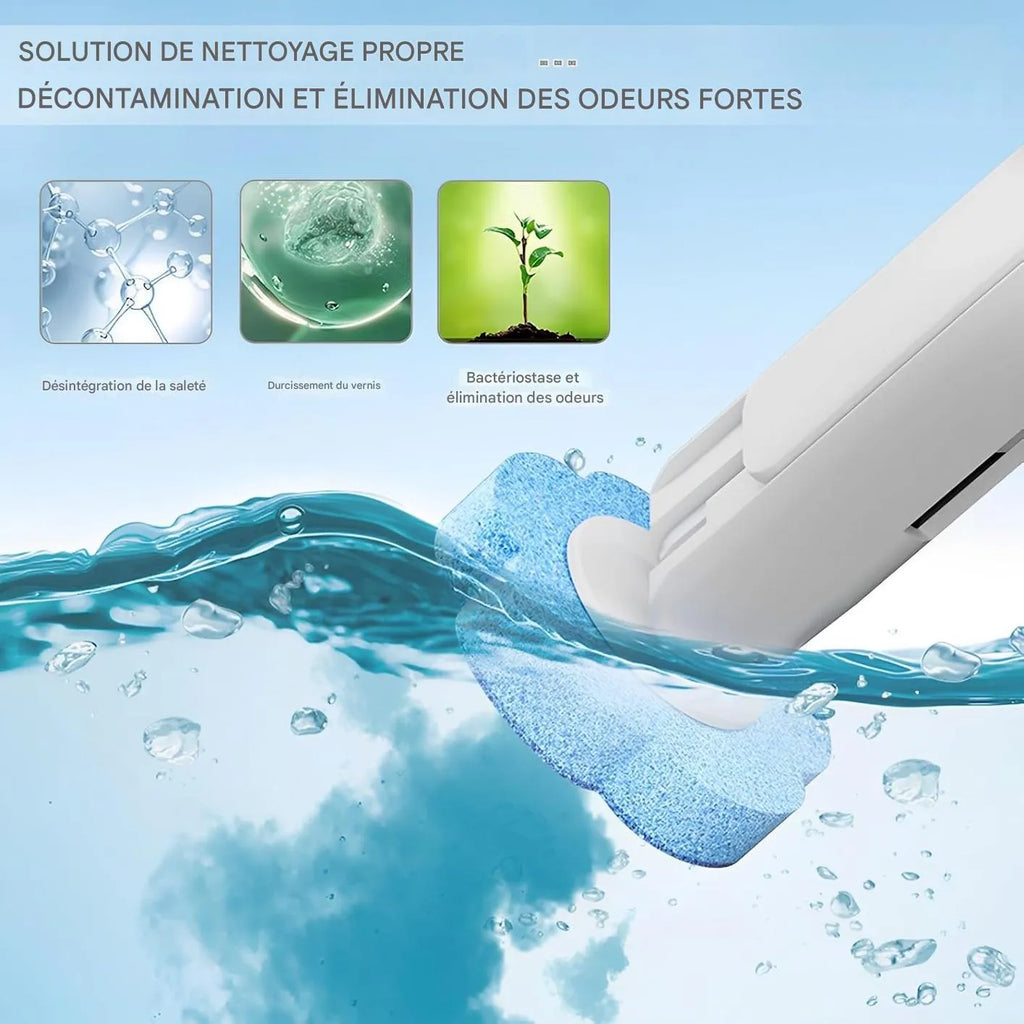 FreshClean – Brosse de nettoyage WC + 8 Pastilles OFFERTES